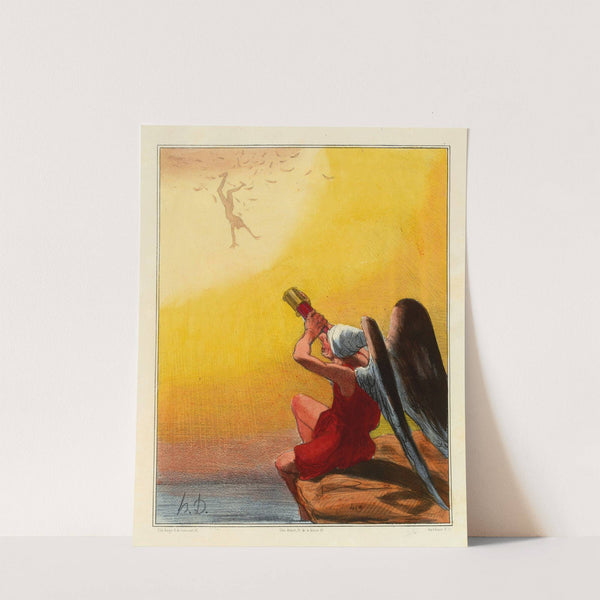 La chûte d’Icare (1833) by Honoré Daumier