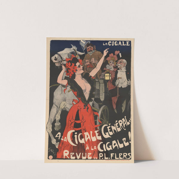 La Cigale. A la Cigale Général. à la Cigale (1899) by Jules-Alexandre Grün