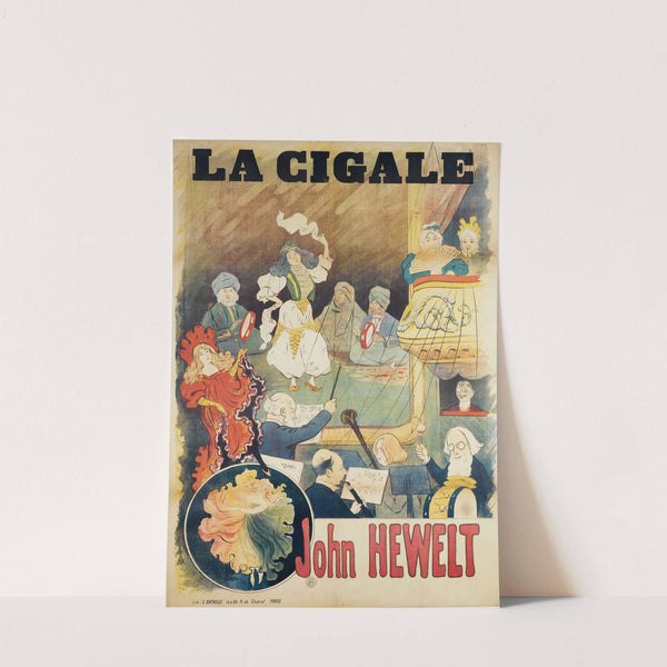 La Cigale John Hewelt (Between 1880 And 1900) by Louis Bergé