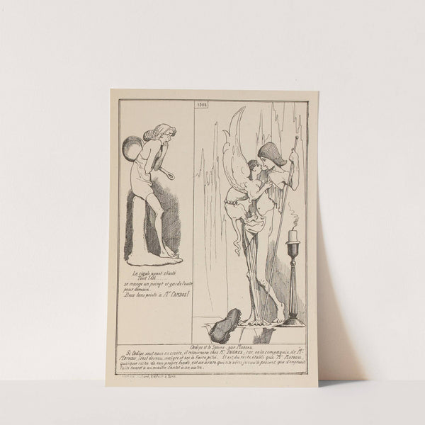 La cigale Oedipe et le sphinx (1864) by André Gill