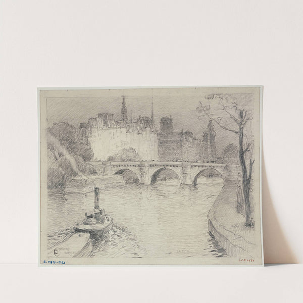 La Cité et le Pont-Neuf by Ferdinand Boberg