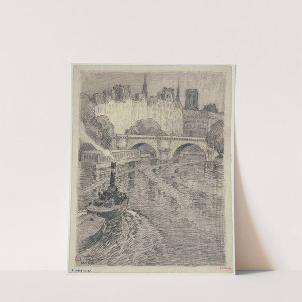 La Cité et une partie du Pont-Neuf by Ferdinand Boberg