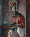 La Coiffure (Mme Lebasque coiffant sa fille) (circa 1905-1906)