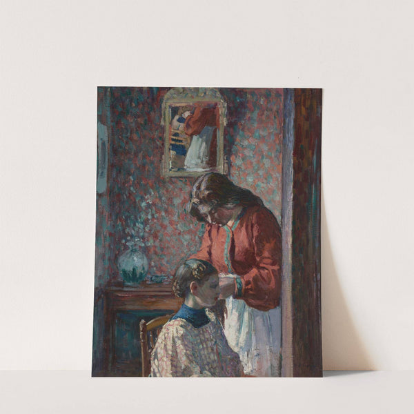 La Coiffure (Mme Lebasque coiffant sa fille) (circa 1905-1906) by Henri Lebasque