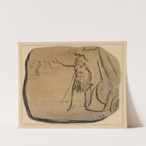 La colère d’Agamemnon (1833) by Honoré Daumier