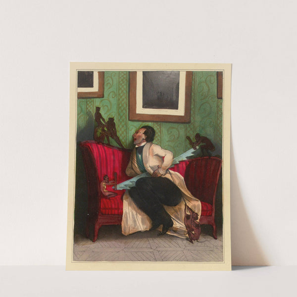 La Colique (1833) by Honoré Daumier