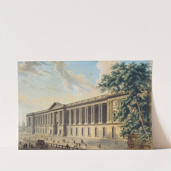 La colonnade du Louvre, vers 1800, du coté de la terrasse des Feuillants. by Louis-Pierre Baltard