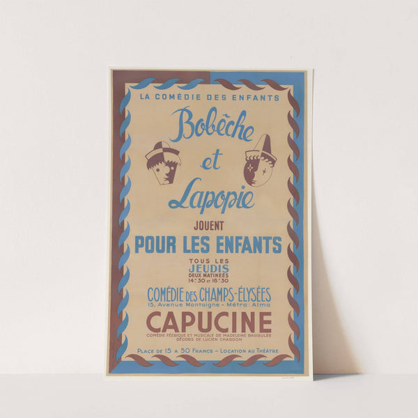 La comédie des enfants. Bobêche et Lapopie jouent pour les enfants (1945) by Office de Publicité Générale
