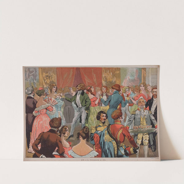 La contredanse en 1830 by Job (Jacques-Marie-Gaston Onfroy de Bréville)