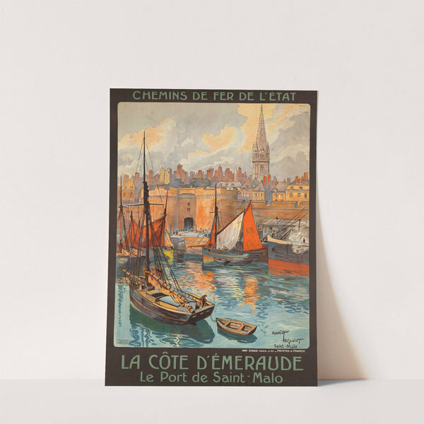 La côte d'Émeraude. Le Port de Sainte-Malo by Maurice Toussaint