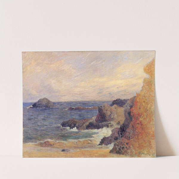 La Côte rocheuse, ou Rochers au bord de la mer by Paul Gauguin