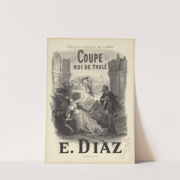 La Coupe du roi de Thulé opéra en 3 actes et 4 tableaux de L. Gallet et E. Blau (1873) by Pierre-Auguste Lamy