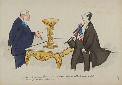 La coupe du tango ; M Boin, A de Fouquières