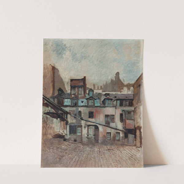 La cour de l'auberge du Cheval-Blanc by Ladislas Loery