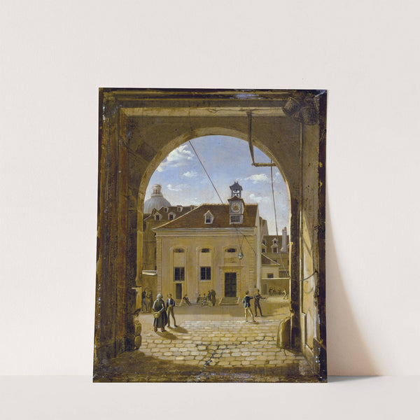 La cour du collège Sainte-Barbe, rue de Reims by Etienne Bouhot