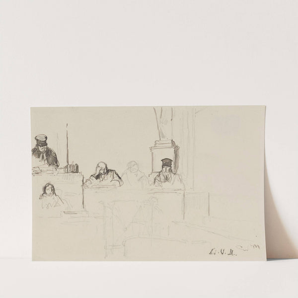 La cour by Georges Hugo