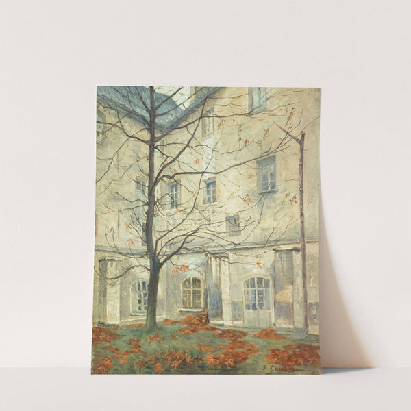 La Cour Lacordaire, Au Couvent Des Carmes, Rue De Vaugirard by Georges-Émile Carette