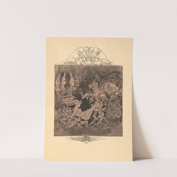 La Courtisane aux Enfers (1895) by Albert Robida