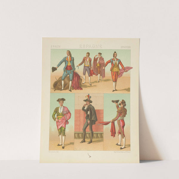 La cuadrilla de la tauromachie moderne (1876-1888) by Auguste Racinet