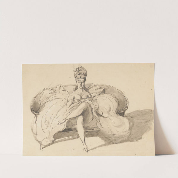 La Dame au Canapé by Constantin Guys