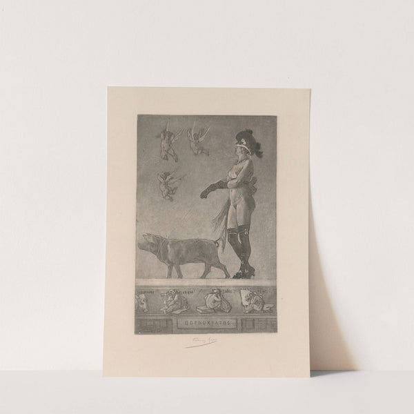 La dame au cochon (1885) by Félicien Rops