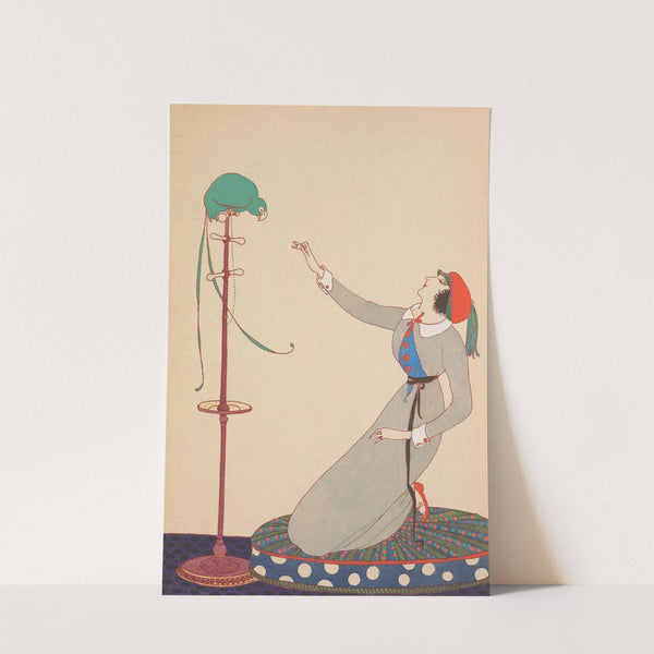La Dame et le Perroquet (1913) by Charles Martin