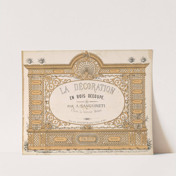 La décoration en bois découpé Pl.01 by A. Sanguineti