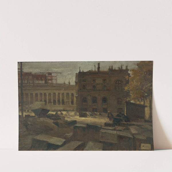 La démolition du Palais de l'Industrie, aux Champs-Élysées by Eugène Trigoulet