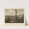 La descente de la statue de Napoléon 1er du haut de la colonne Vendôme, le 8 avril 1814 (1814) by George Emmanuel Opiz ou Opitz