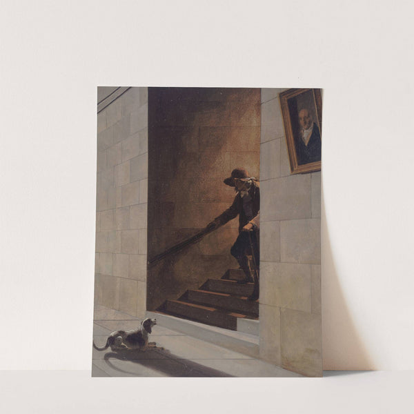 La Descente de l’escalier (1800) by Louis Léopold Boilly