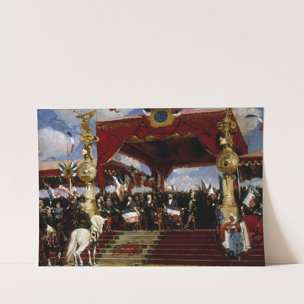 La distribution des drapeaux à Longchamp le 14 juillet 1880 by Jules-Arsène Garnier