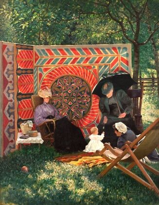 La famille du peintre à Marquartstein