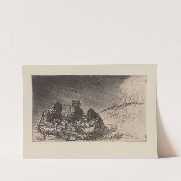 La famille serbe (1916) by Théophile Alexandre Steinlen