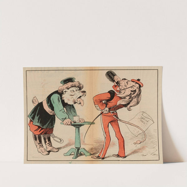 La farce prime le droit (1878) by André Gill