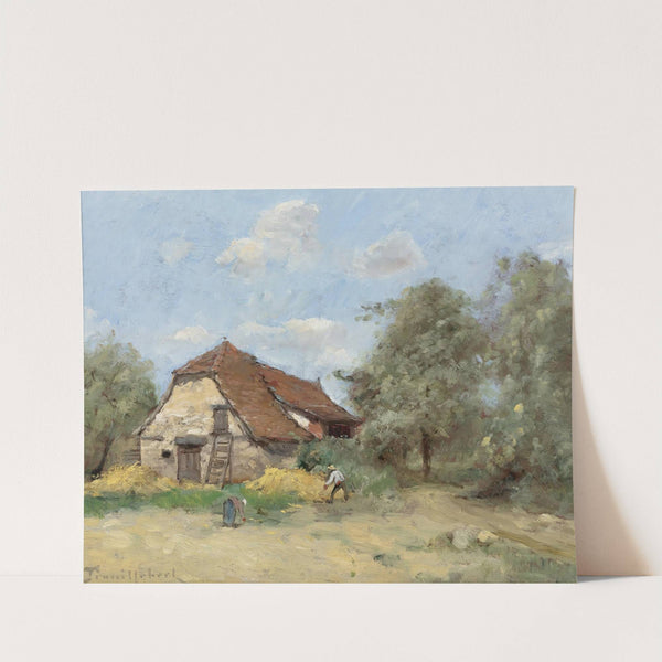 La Faucheur Près De La Ferme by Paul Désiré Trouillebert