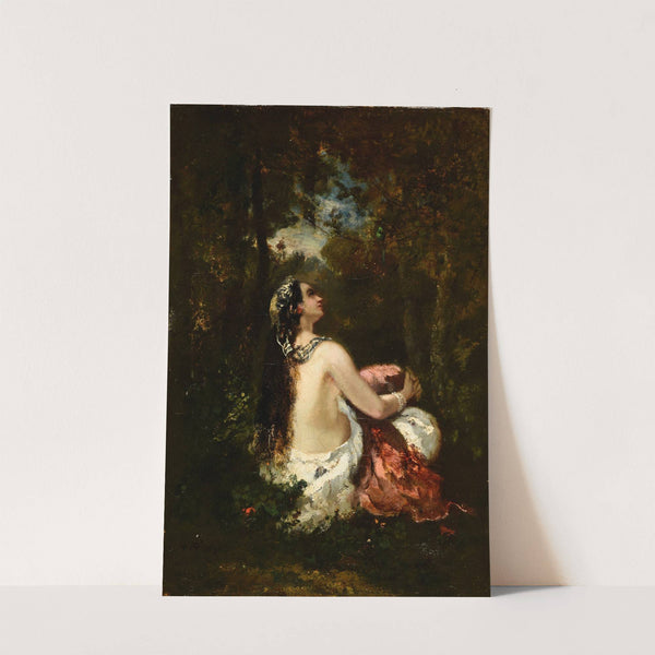 La femme à la perruche by Narcisse-Virgile Diaz de La Peña