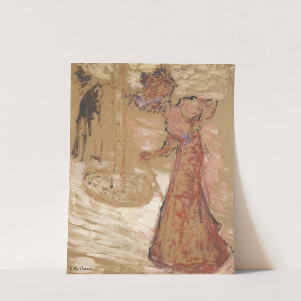 La Femme au jardin public by Édouard Vuillard