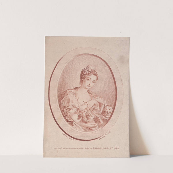 La Femme au petit Chien by Gilles Demarteau the Elder