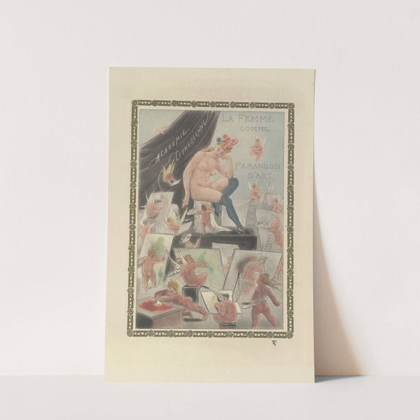 La Femme comme Parangon d’Art (1896) by Félicien Rops