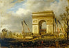 La fête de la Fraternité, le 20 avril 1848, place de l’Ãtoile ; distribution des drapeaux à la garde nationale.