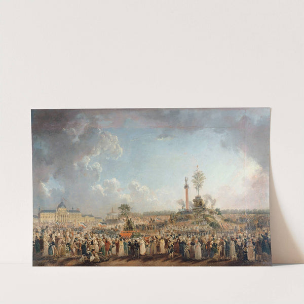 La fête de l'Être Suprême, au Champ-de-Mars by Pierre-Antoine Demachy