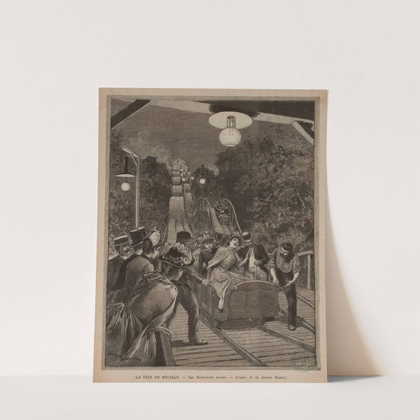 La Fête de Neuilly. – Les Montagnes Russes by Henri Auguste Dochy