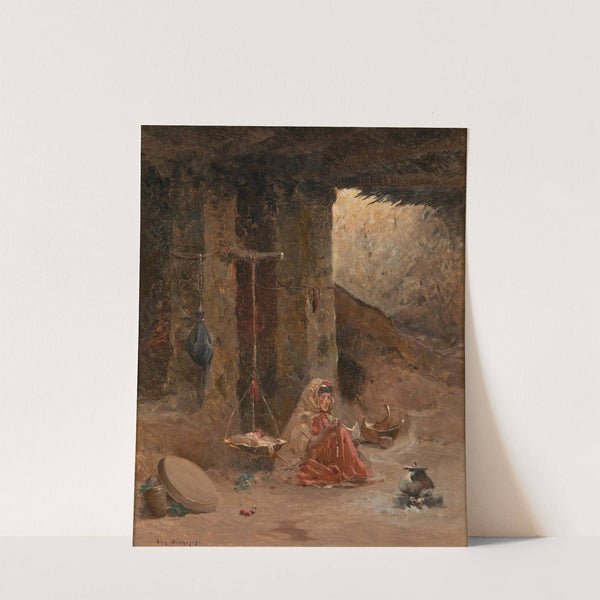 La Fileuse by Eugène Deshayes