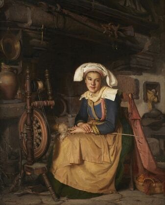 La Fileuse Bretonne (The Spinner)