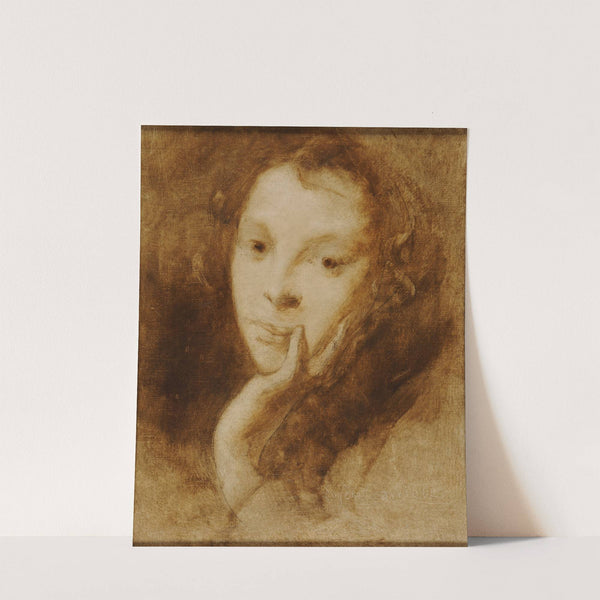 La fille de l’artiste by Eugène Carriere