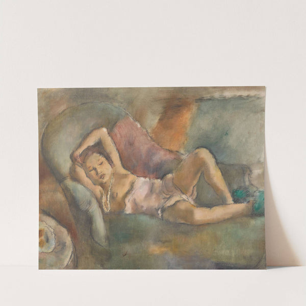 La fille endormie by Jules Pascin
