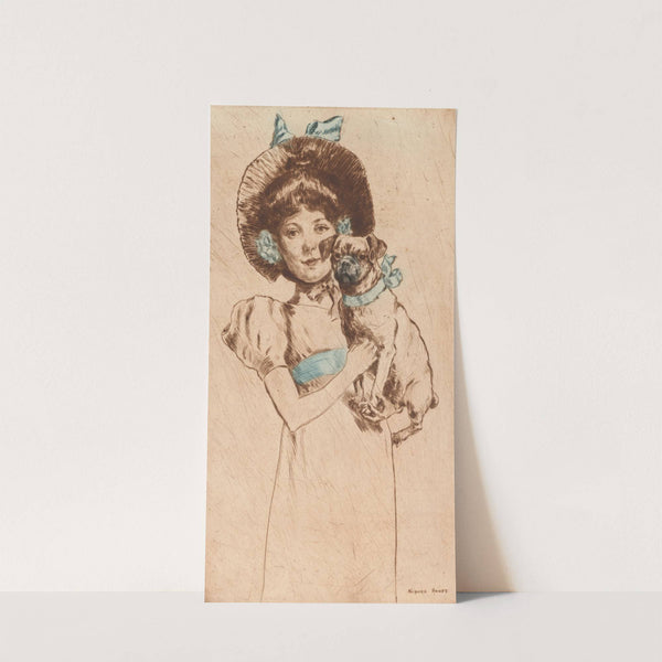 La Fillette un Chien by Richard Ranft