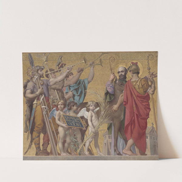 La Foi entraînant Clovis suivi de la reine et de ses enfants puis de divers saints et guerriers 2 by Joseph Blanc