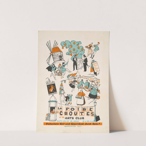 La Foire aux Croutes at the Arts club by Iris Beatty Johnson