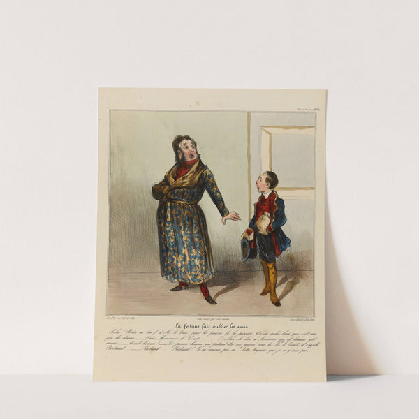 La fortune fait oublier les amis (1836-1838) by Honoré Daumier